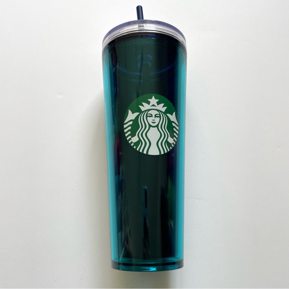 NWOT Starbucks Venti 2022 Decorate-Your-Own Confetti Lid Green Tumbler